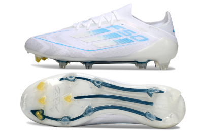 Adidas F50 Elite FG Firm Ground Soccer Cleats - White/Blue