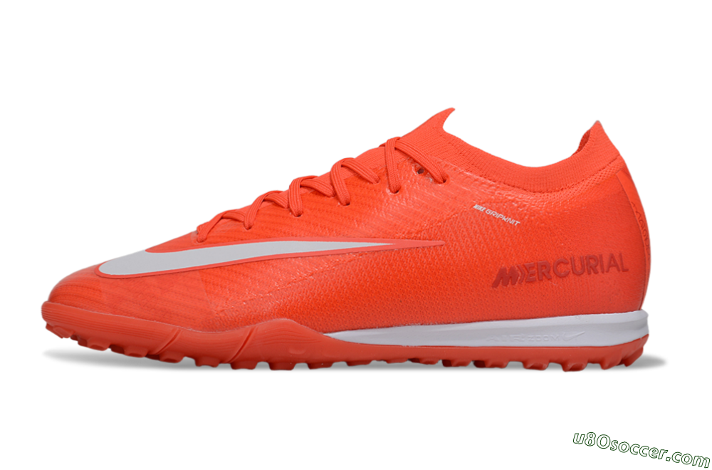 Nike Air Zoom Mercurial Vapor 16 Elite TF Artificial Turf Soccer Shoes - Red/White 2