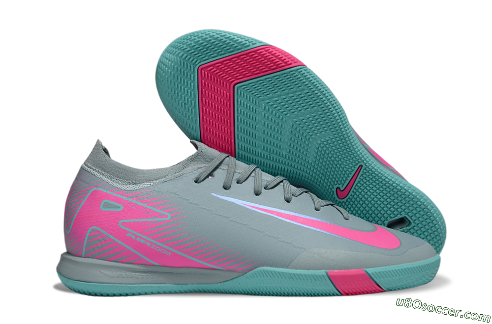 Nike Air Zoom Mercurial Vapor 16 Elite IC Indoor & Futsal Soccer Shoes - Blue/Pink/White 1