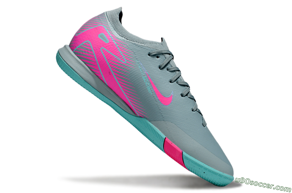 Nike Air Zoom Mercurial Vapor 16 Elite IC Indoor & Futsal Soccer Shoes - Blue/Pink/White 4