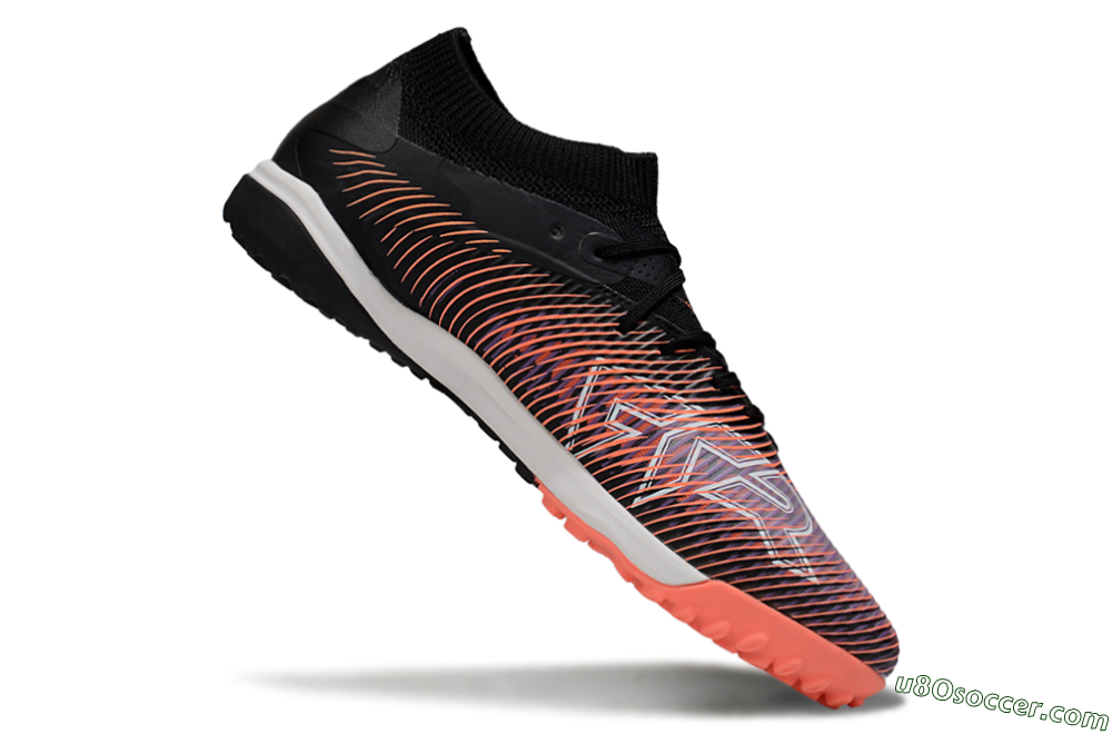 Puma Future 8 Ultimate TF Artificial Turf Soccer Shoes - Black/Pink/Blue 4