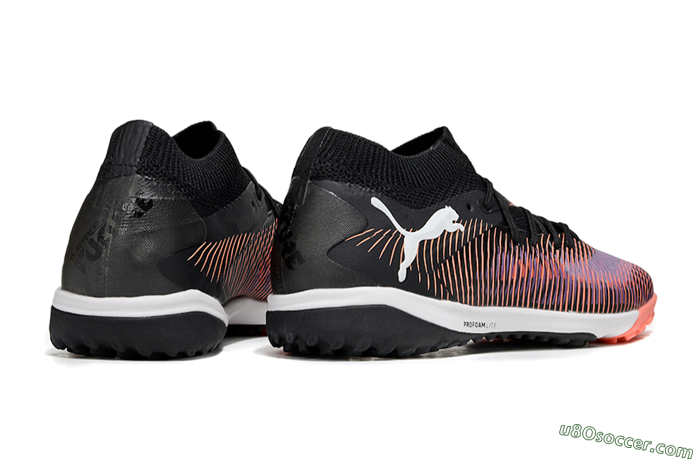 Puma Future 8 Ultimate TF Artificial Turf Soccer Shoes - Black/Pink/Blue 6