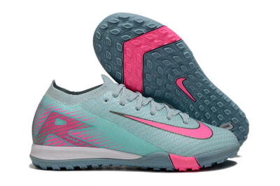 Nike Air Zoom Mercurial Vapor 16 Elite TF Artificial Turf Soccer Shoes - Jade/Pink/White