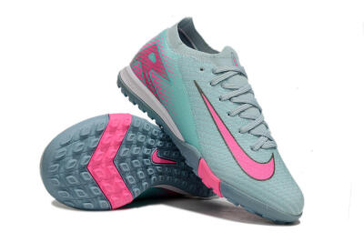 Nike Air Zoom Mercurial Vapor 16 Elite TF Artificial Turf Soccer Shoes - Jade/Pink/White