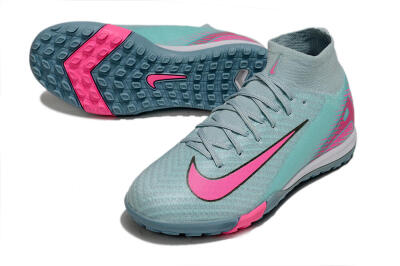 Nike Air Zoom Mercurial Superfly 10 Elite TF Artificial Turf Soccer Shoes - Jade/Pink