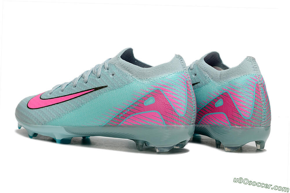 Nike Air Zoom Mercurial Vapor 16 Elite FG Firm Ground Soccer Cleats - Jade/Pink/White 5
