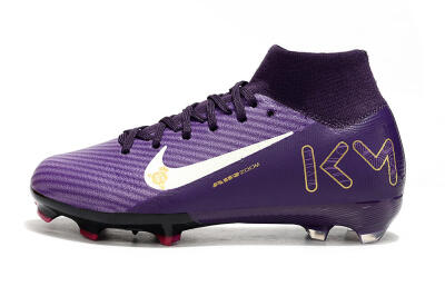Nike Air Zoom Mercurial Superfly 10 Elite FG Firm Ground Soccer Cleats - Purple/White/Gold