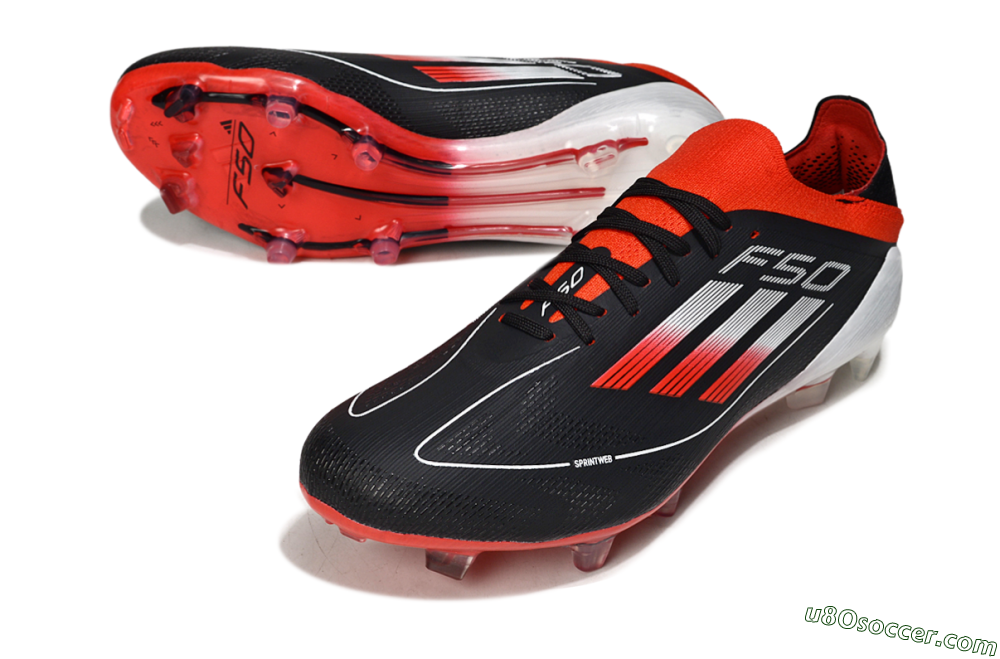 Adidas F50 Elite FG Firm Ground Soccer Cleats - Black/Red/White 3