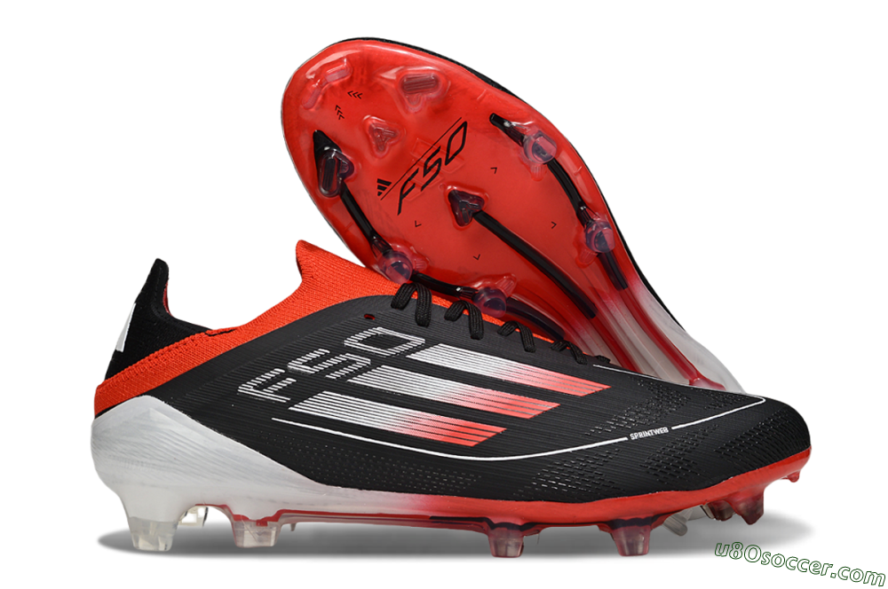 Adidas F50 Elite FG Firm Ground Soccer Cleats - Black/Red/White 1
