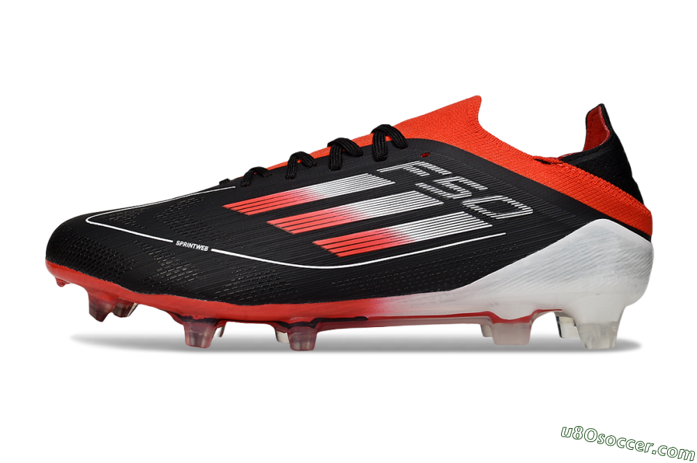 Adidas F50 Elite FG Firm Ground Soccer Cleats - Black/Red/White 2