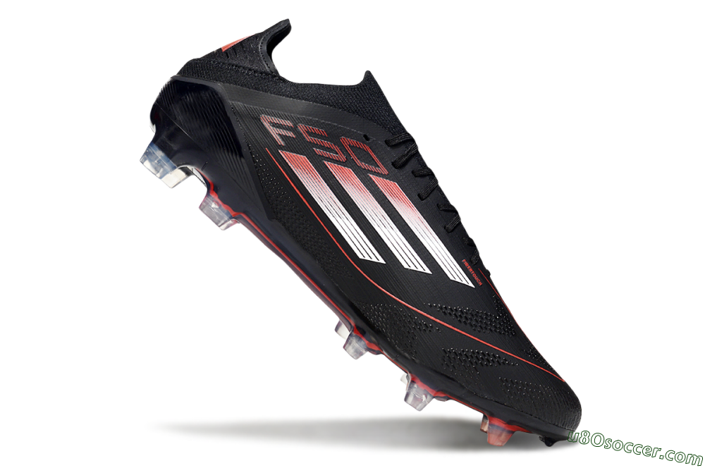 Adidas F50 Elite FG Firm Ground Soccer Cleats - Black/Silver/Red 4
