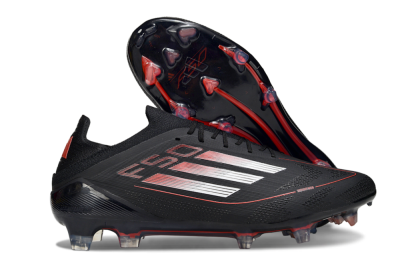 Adidas F50 Elite FG Firm Ground Soccer Cleats - Black/Silver/Red