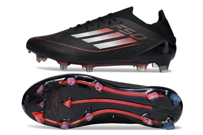 Adidas F50 Elite FG Firm Ground Soccer Cleats - Black/Silver/Red