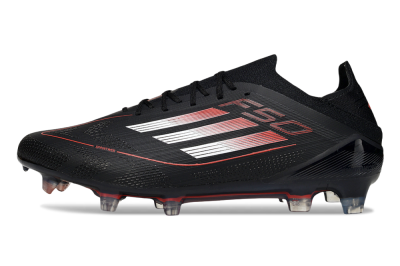 Adidas F50 Elite FG Firm Ground Soccer Cleats - Black/Silver/Red