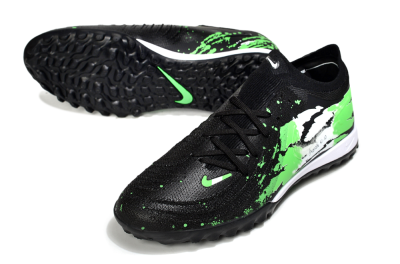 Nike Phantom GX 2 Elite TF Artificial Turf Soccer Shoes - Black/Green/White