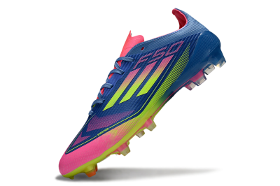 Adidas F50 Elite FG Firm Ground Soccer Cleats - Blue/Yellow/Pink