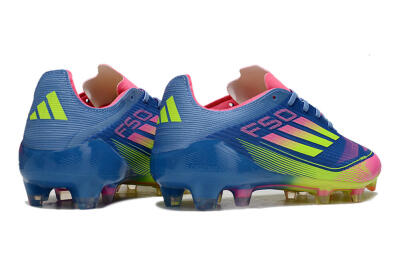 Adidas F50 Elite FG Firm Ground Soccer Cleats - Blue/Yellow/Pink