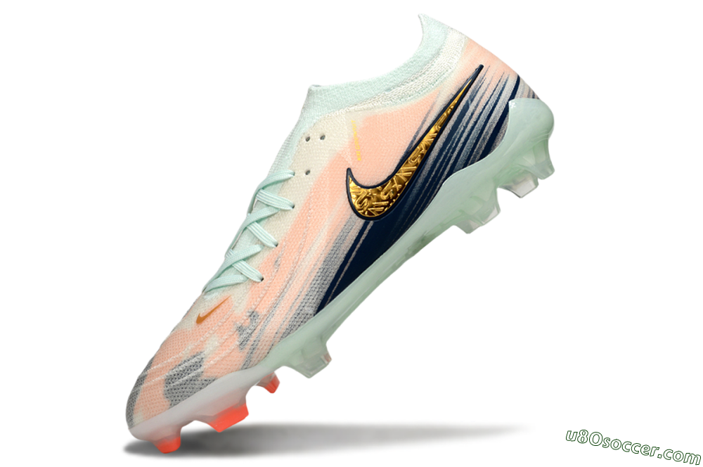 Nike Phantom GX 2 Elite FG Firm Ground Soccer Cleats - Pink/Blue/Gold 5
