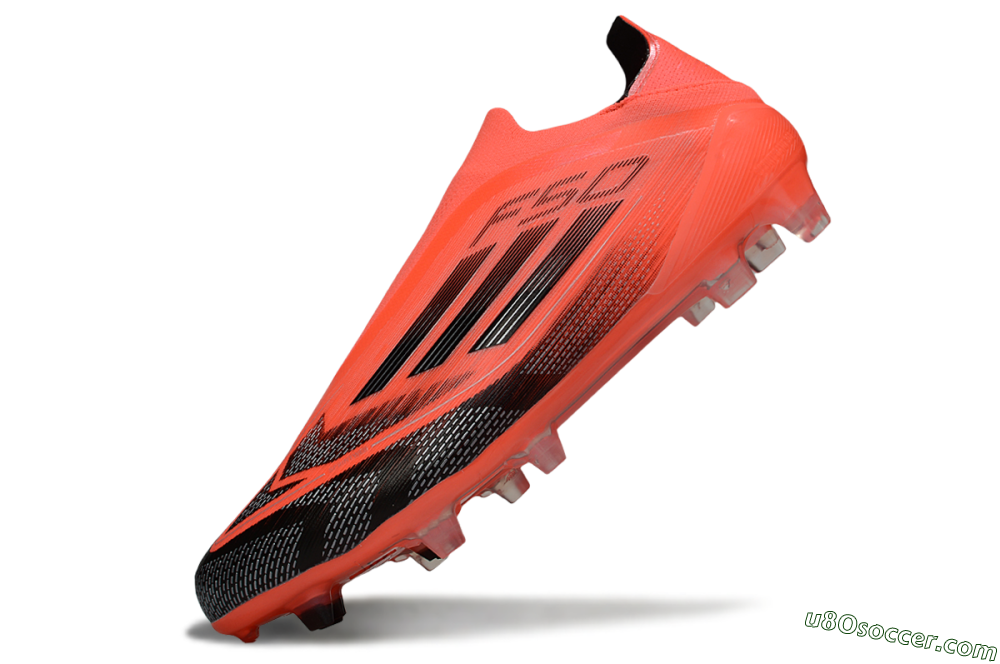 Adidas F50 Elite Laceless FG Firm Ground Soccer Cleats - Red/Black/Silver 5
