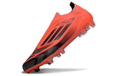 Adidas F50 Elite Laceless FG Firm Ground Soccer Cleats - Red/Black/Silver