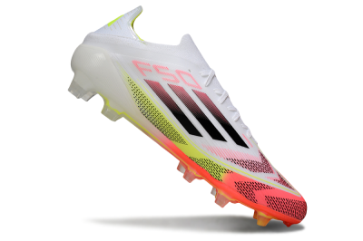 Adidas F50 Elite FG Firm Ground Soccer Cleats - White/Pink/Yellow