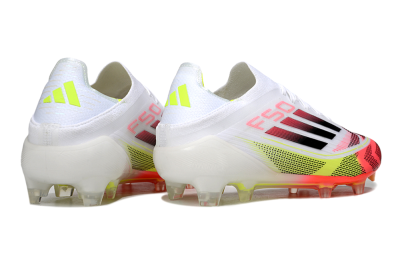 Adidas F50 Elite FG Firm Ground Soccer Cleats - White/Pink/Yellow