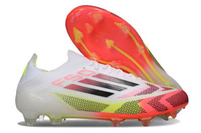 Adidas F50 Elite FG Firm Ground Soccer Cleats - White/Pink/Yellow