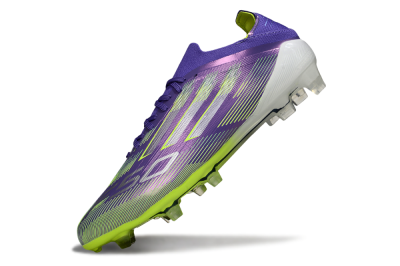 Adidas F50 Elite FG Firm Ground Soccer Cleats - Purple/Silver/Yellow