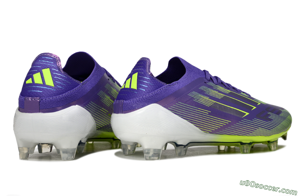 Adidas F50 Elite FG Firm Ground Soccer Cleats - Purple/Silver/Yellow 6