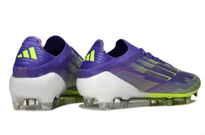 Adidas F50 Elite FG Firm Ground Soccer Cleats - Purple/Silver/Yellow