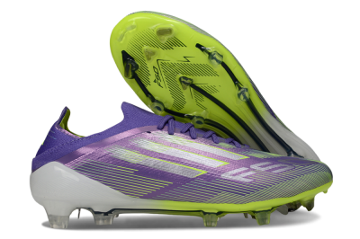 Adidas F50 Elite FG Firm Ground Soccer Cleats - Purple/Silver/Yellow