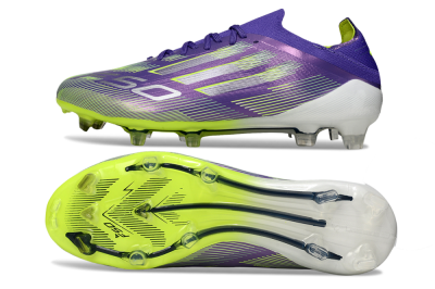 Adidas F50 Elite FG Firm Ground Soccer Cleats - Purple/Silver/Yellow