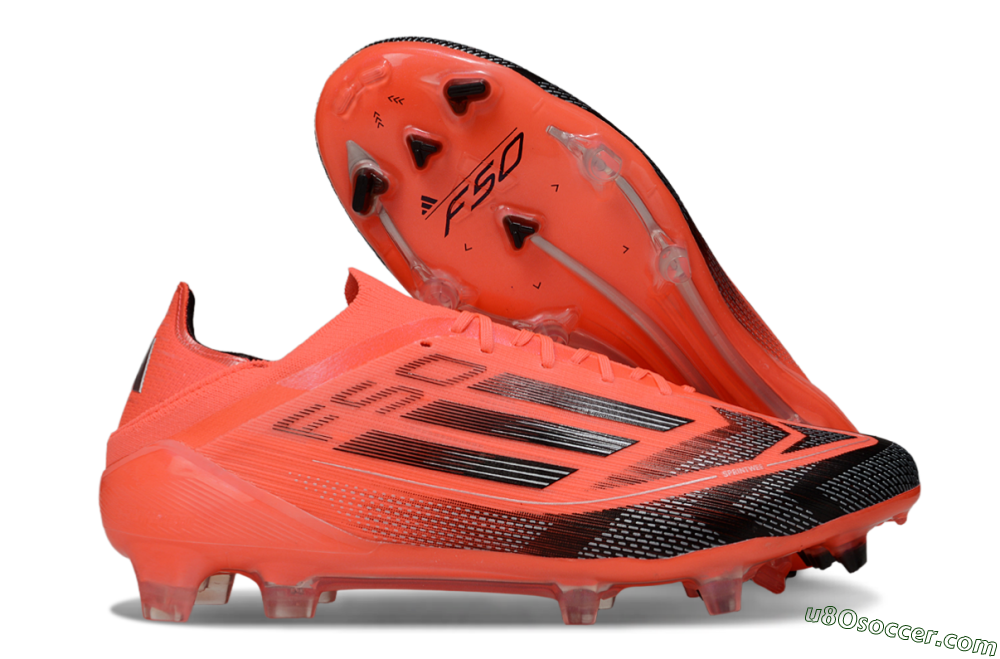 Adidas F50 Elite FG Firm Ground Soccer Cleats - Red/Black/Silver 1