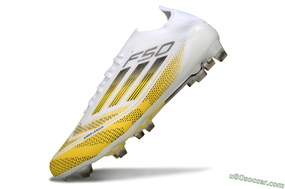 Adidas F50 Elite FG Firm Ground Soccer Cleats - White/Yellow/Black 5