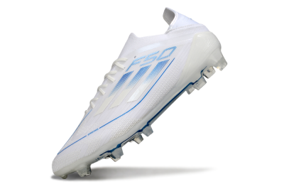 Adidas F50 Elite FG Firm Ground Soccer Cleats - White/Blue