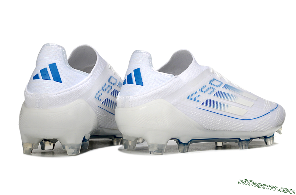 Adidas F50 Elite FG Firm Ground Soccer Cleats - White/Blue 6
