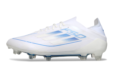 Adidas F50 Elite FG Firm Ground Soccer Cleats - White/Blue