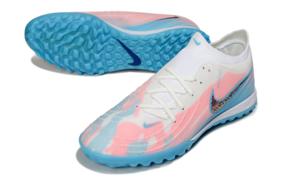 Nike Phantom GX 2 Elite TF Artificial Turf Soccer Shoes - White/Pink/Blue