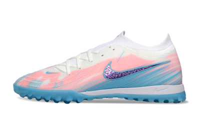 Nike Phantom GX 2 Elite TF Artificial Turf Soccer Shoes - White/Pink/Blue