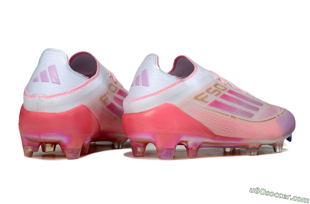 Adidas F50 Elite 304 FG Firm Ground Soccer Cleats - Pink/White/Gold 6
