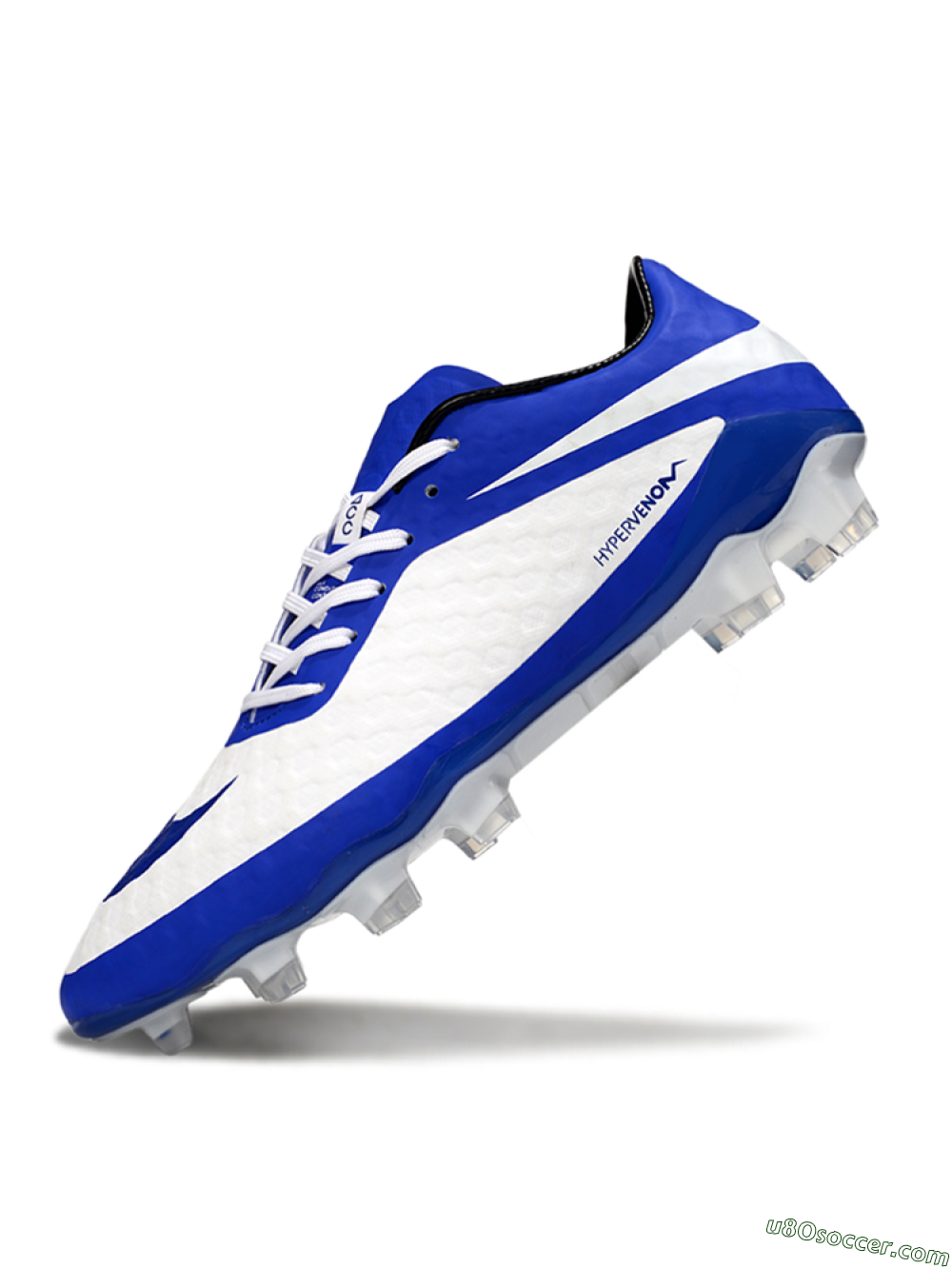 Nike Hypervenom Phantom FG Firm Ground Soccer Cleats - White/Blue 5