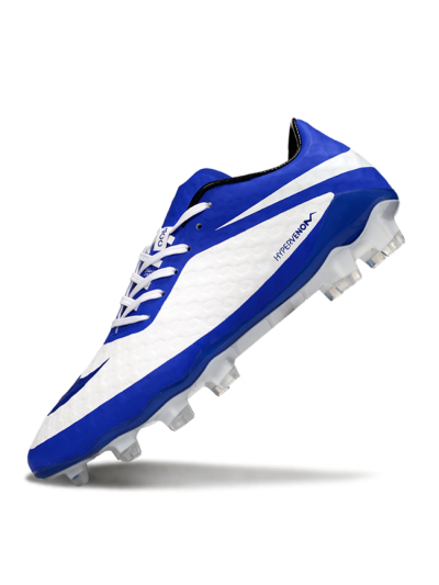 Nike Hypervenom Phantom FG Firm Ground Soccer Cleats - White/Blue