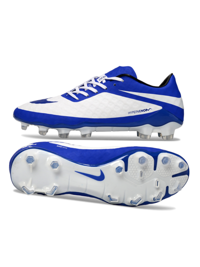 Nike Hypervenom Phantom FG Firm Ground Soccer Cleats - White/Blue