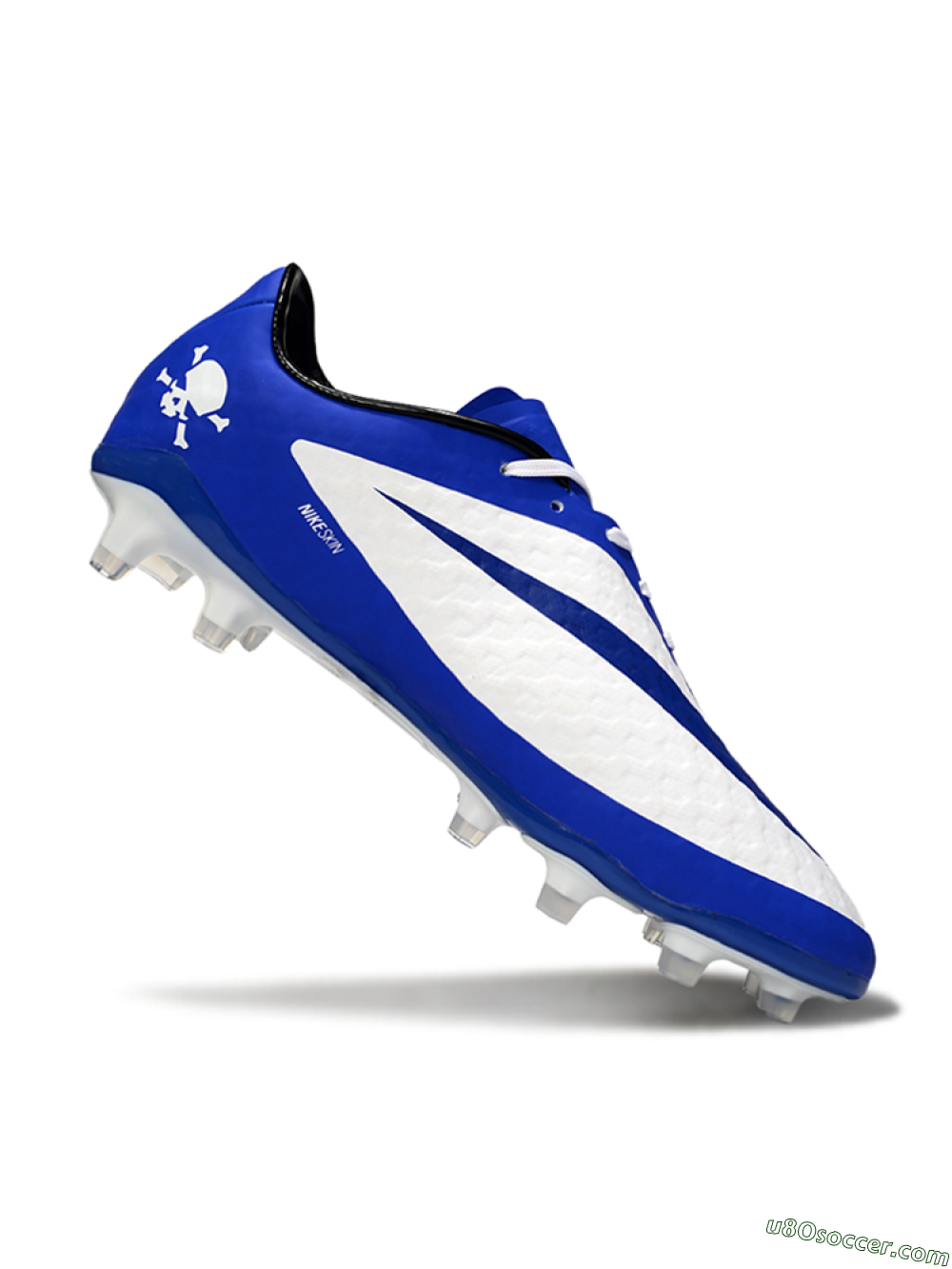 Nike Hypervenom Phantom FG Firm Ground Soccer Cleats - White/Blue 4