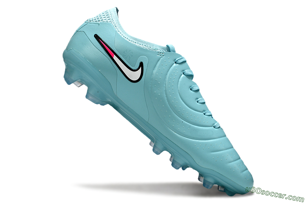 Nike Tiempo Legend 10 Elite FG Firm Ground Soccer Cleats - Jade/White/Pink 5