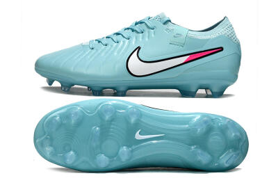 Nike Tiempo Legend 10 Elite FG Firm Ground Soccer Cleats - Jade/White/Pink