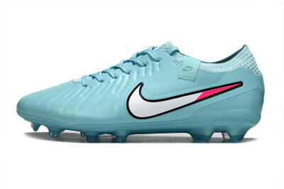 Nike Tiempo Legend 10 Elite FG Firm Ground Soccer Cleats - Jade/White/Pink
