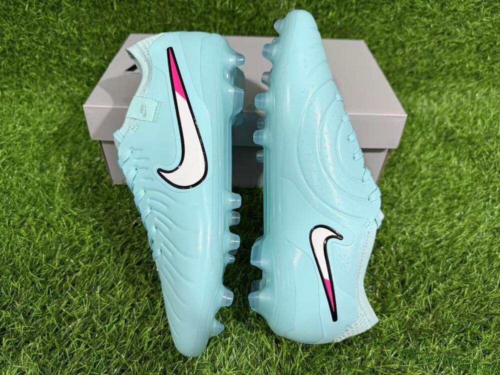 Nike Tiempo Legend 10 Elite FG Firm Ground Soccer Cleats - Jade/White/Pink