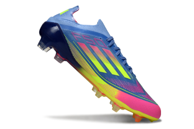 Adidas F50 Elite FG Firm Ground Soccer Cleats - Blue/Yellow/Pink