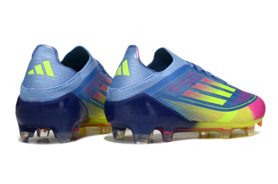 Adidas F50 Elite FG Firm Ground Soccer Cleats - Blue/Yellow/Pink